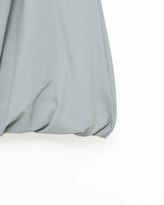 Elastic waist balloon nylon skirt