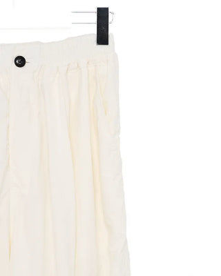 (Unisex) Back Elastic Wide Fit Nylon Pants