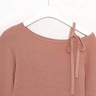 Asymmetrical Strap Knit