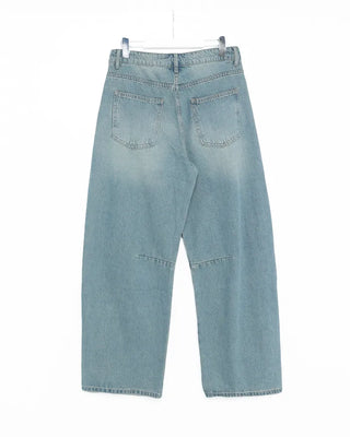 York Point Whisker Wash Wide Denim