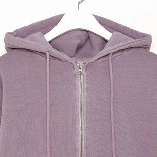 Pigmented Double Zip Hoodie