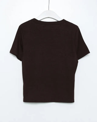 Rayon blend short-sleeved T-shirt