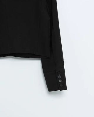 Cropped button jacket