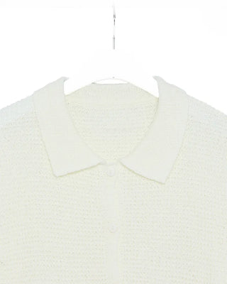Short-sleeved knit shirt