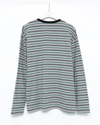 Color-blocked striped T-shirt
