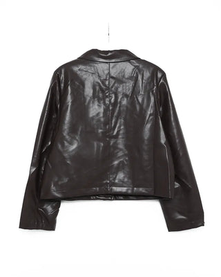 Simple leather jacket