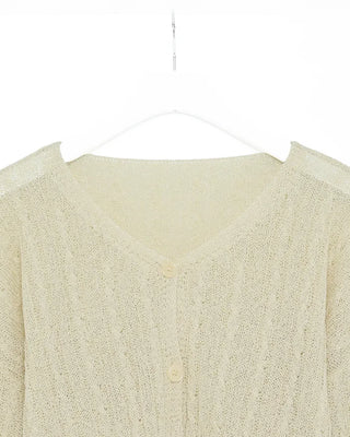 Cable Cropped Cardigan