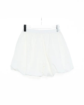 Wide-waisted elastic balloon shorts