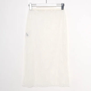 Ribbon tulle layered skirt