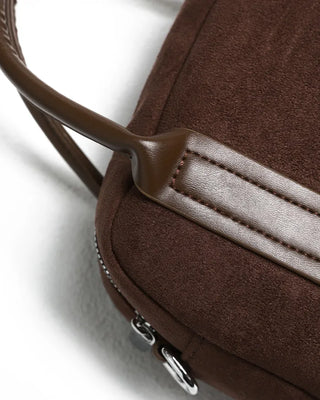 Suede tote bag