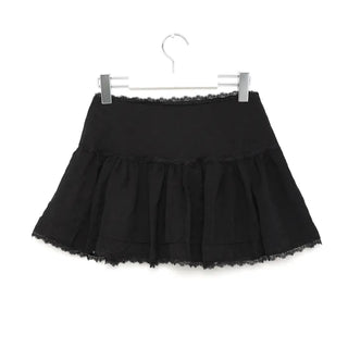 Lace mini skirt