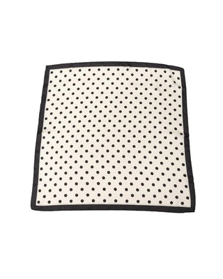 Monochrome polka dot scarf