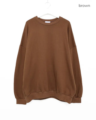 Washed plain oversized sweatshirt