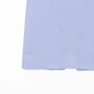Striped cotton long skirt