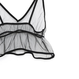 See-through bustier
