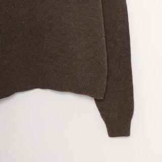 Alpaca V-neck knit