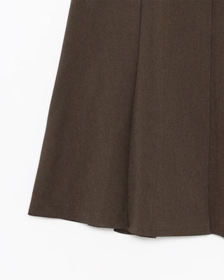 Pleated midi skirt