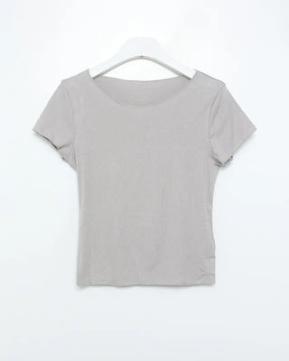 Sheer bustier & short-sleeved T-shirt set