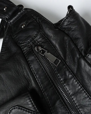 Cargo Pocket Square Leather 2-Way Bag
