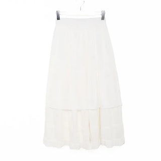 Frilled long skirt