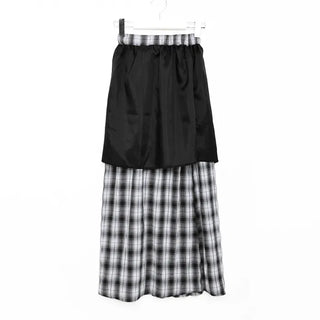 Checked Easy Long Skirt