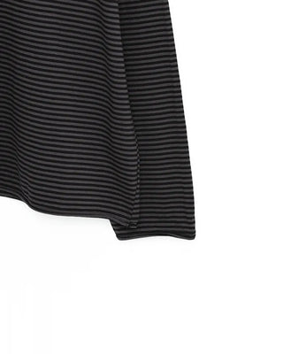 Striped round long-sleeved T-shirt