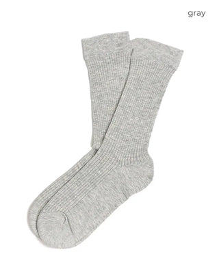 See-through ribbed socks