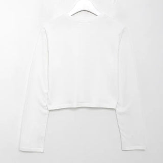 Basic Crop Long T-Shirt