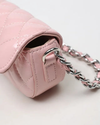 Quilted chain shoulder mini bag