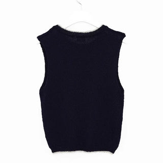 Boucle knit sleeveless top