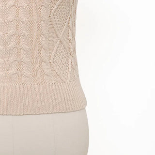 Sleeveless twist knit