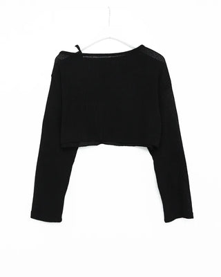 Scalloped Off-Shoulder Knit