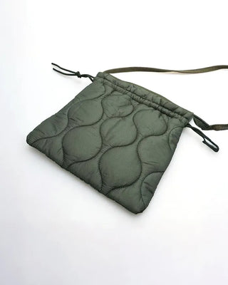 Quilted string bag
