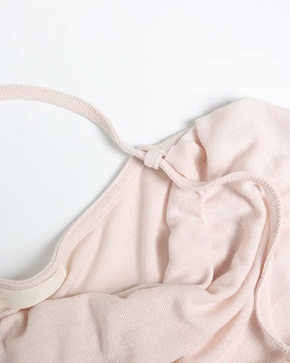 Drape neck strap point long sleeve shirt