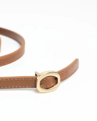 Oval buckle belt
