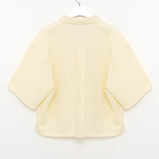 Pocket Linen Half-Sleeve Shirt