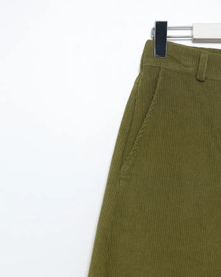 Corduroy wide-leg pants