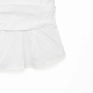 Drape bustier blouse