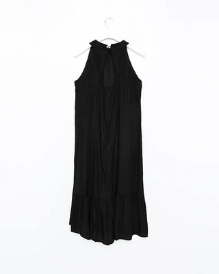 Halter neck detail long dress
