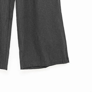 Striped wide slacks
