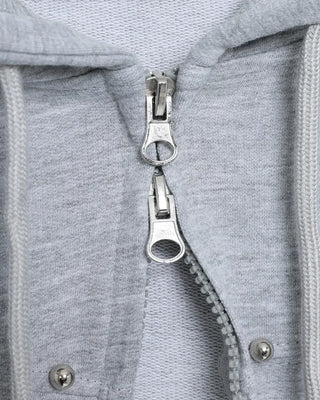 Studded Vintage Hooded Zip-Up