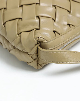 Grid pattern leisure shoulder bag