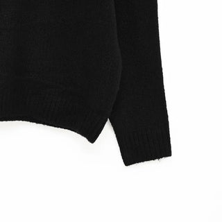 Half-button collar knit