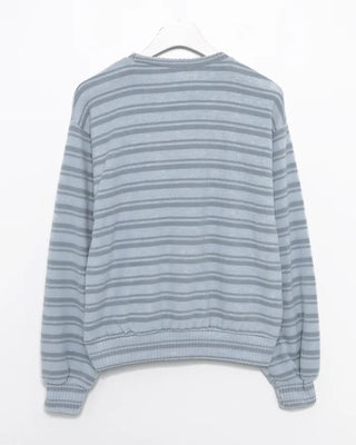 Double-border fleece pullover