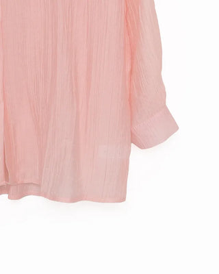 Roll-up collar shirt