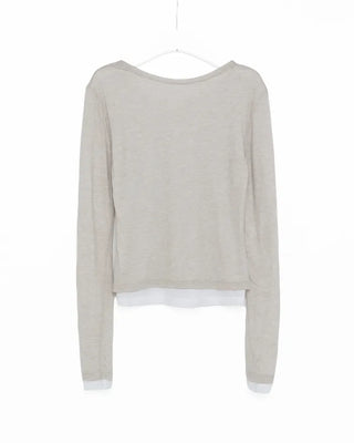 Wool layered T-shirt