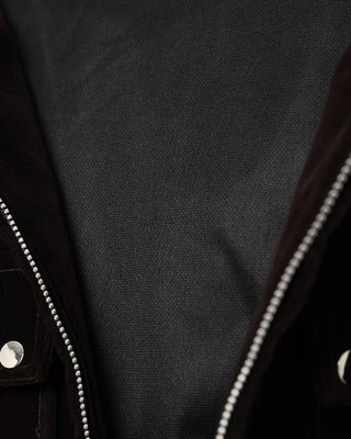 Velvet fur hooded cardigan