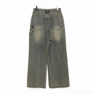 (Unisex) Vintage Wash Denim Pants