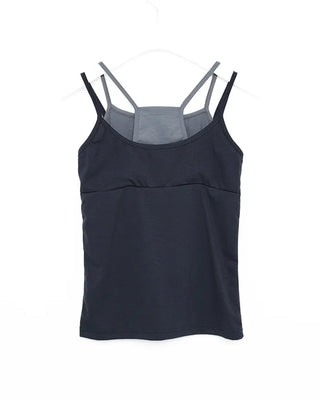 Square neck layered camisole