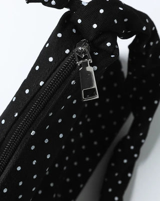 Dot Shirring Shoulder Bag